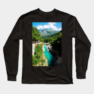 Soca River Near Kobarid Long Sleeve T-Shirt